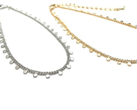 Tiny Dot Anklet | 2 Metals