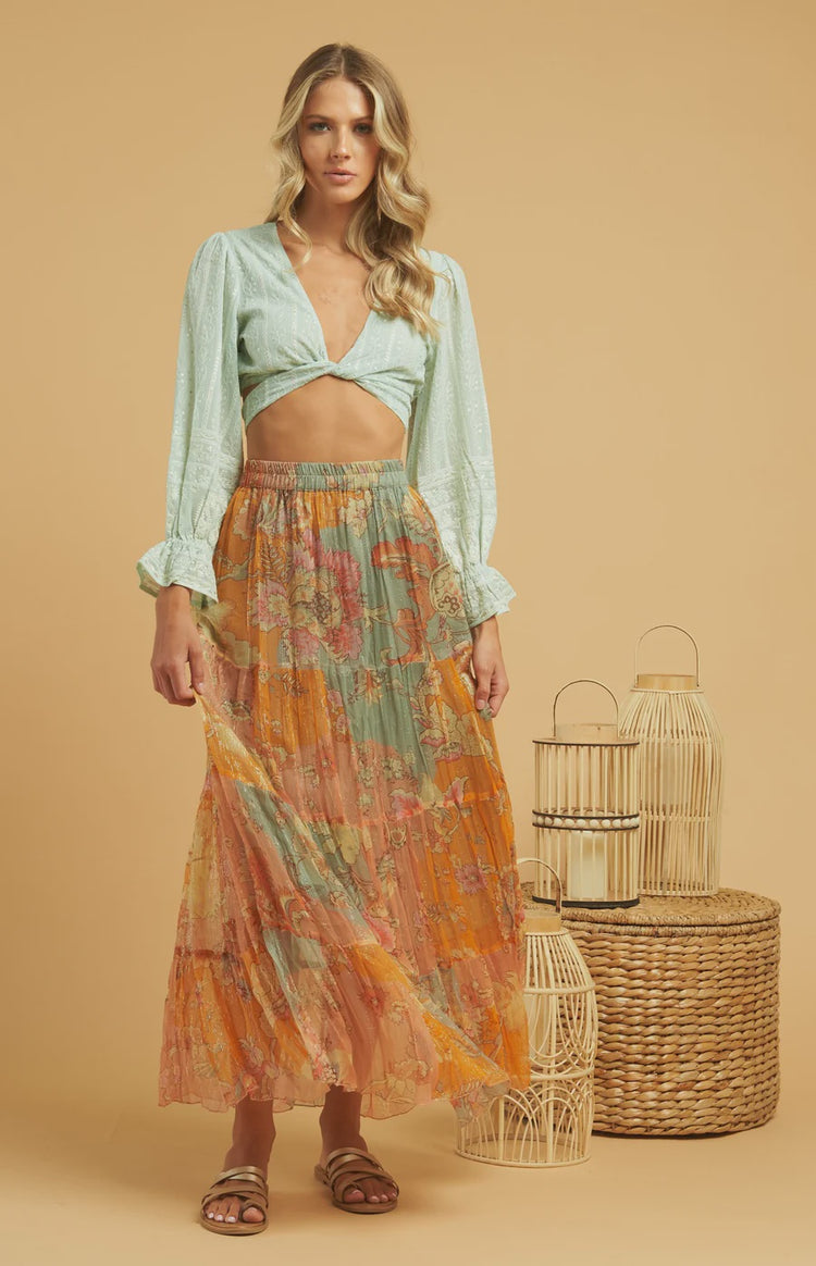 Azulejo Maxi Skirt